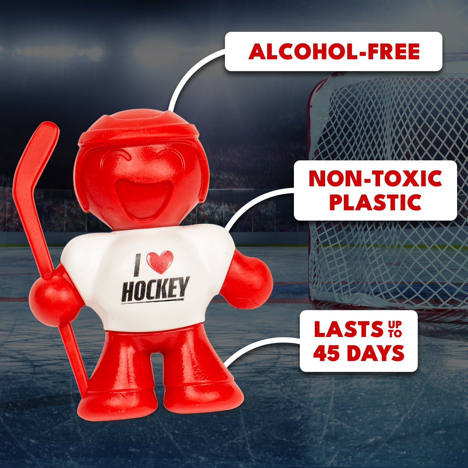 Little Joe Air Freshener - I Love Hockey (New Car)